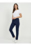 Flat-Leg Pants with Elastic Waist