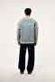 Washed Sweatshirt with Ripped Detail - 6
