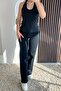 Straight Fit Jeans - Black Black - 2