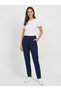 Flat-Leg Pants with Elastic Waist - 3