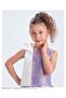 Collar Bow Sparkling Sequin Fabric Girls' Evening Dress - 2