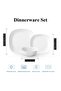 38 Pcs Opal ware Dinner set, Microwave & Freezer Safe, BPA-free. - 2