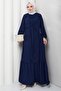 Tie-Detail Aerobin Dress Navy Blue HM2873 - 2