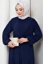 Tie-Detail Aerobin Dress Navy Blue HM2873 - 7