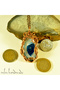 Blue Agate Crystal Handmade Authentic Necklace - Natural Stone Necklace - Single Item - Necklace Length 6 Cm, Width 3 cm - 2