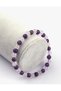 Amethyst - Pink Quartz Natural Stone Bracelet 6 mm Round Cut - 2