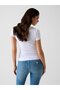 Short Sleeve Crew Neck Letter Women's White T-Shirt W6Ri24J1314-G011 - 3