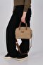 Mink - Camel Satin Women's Handbag Sp1217 - 3