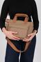 Mink - Tan Satin Women's Handbag Sp1230 - 4