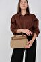 Mink - Camel Satin Women's Handbag Sp1219 - 6