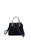 Black - Black Suede Women's Handbag Sp1133 - 6