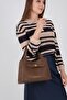 Coffee - Coffee Mini Rolax Women's Shoulder Bag Sp1240 - 6