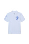 Kids’ Slim Fit Lion Embroidered Cotton Polo - 3