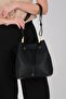 Black - Black Mini Rolax Women's Shoulder Bag Sp1241 - 5