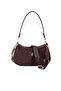 Brown - Brown Suede Women's Shoulder Bag Sp1251 - 5
