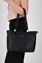Black - Black Mini Rolax Women's Shoulder Bag Sp1239 - 6