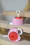 Heart Lock Clicker Keychain & Bag Ornament – Romantic Mini Accessory - 4