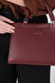 Burgundy - Burgundy Leather Women's Handbag Sp1237 - 5