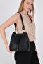 Black - Black Mini Rolax Women's Shoulder Bag Sp1241 - 2