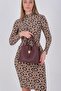 Burgundy - Burgundy Mini Rolax Women's Shoulder Bag Sp1245 - 7