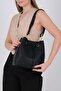 Black - Black Mini Rolax Women's Shoulder Bag Sp1241 - 4