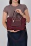 Burgundy - Burgundy Satin Women's Handbag Sp1213