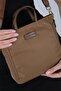 Tütün - Brown Satin Women's Handbag Sp1225 - 8