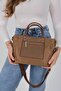 Tütün - Brown Satin Women's Handbag Sp1213 - 3