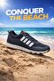 Unisex Black and White Breathable Lace-Up Sneakers - 4