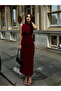 Hakim Yaka Draped Lined Graduation and Engagement Dress - Evening Dress - 4