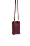 Burgundy - Burgundy Plain Women's Phone Bag Sp1011 - 3