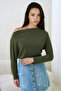 Women's Boat Neck Bat Sleeve Lycra Combed Cotton Blouse - 5