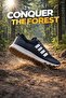Unisex Black and White Breathable Lace-Up Sneakers