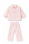 Girl's Floral Detailed Woven Set - 4
