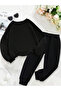 Kalp Printed Crew Neck Combination Bottom and Top Tracksuit Set - 4