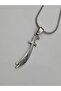 Men's Steel Necklace Chain with Zulfiqar Sword Figure