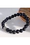Navy Blue Star Stone Natural Stone Bracelet 8 mm Round Cut