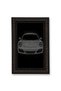 Mosso Black Themed Gray Car Patterned Woven Base Modern Decorative Carpet Mosso2136