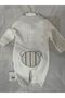 Baby Boy Romper Plain 100% Cotton Fabric Shirt Collar (Sizes from 5-9 Months Are Footless Rompers) - 3