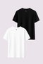 Couple T-Shirt Set Sun Moon Printed Lover Combination Couple Oversized T-Shirt - 5