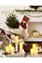 Ivory LED Pillar Candle, Flameless Flickering Flame, Battery Operated for Home Decor, 1pc -7.5x25cm - 8