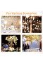 Hanging Glass Globe Candle Holder Set, 12pcs with Tealights & Twine for Decor, 10cm - 6