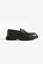 Men's Brown Genuine Leather Bowknot Eva Non-Slip Sole Casual Loafer Shoes - 3