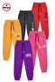 Girl's 5-Piece Sweatpants Set – Printed , Elastic Waist, Daily Comfortable Jogger
