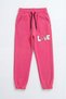 5-Piece Print Detailed Jogger Girls' Sweatpants with Elastic Legs - 5