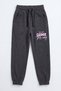 5-Piece Print Detailed Jogger Girls' Sweatpants with Elastic Waist and Legs - 6