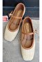 London K146-13 Exlusive Women's Straw Blunt Toe Ballerinas - 3