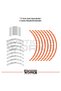 Cfmoto Nk250 Wheel Sticker Wheel Inner Lettering and Outer Stripe Set of 24 Stickers - 3