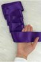 6 cm Purple Double-Sided Satin Ribbon 10 Meters, Dowry Engagement Jewelry Special Day Gift Decoration - 3