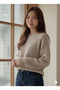 Knitwear Btk Women's Low Sleeve Oversized Mold Crew Neck Sweater - 2